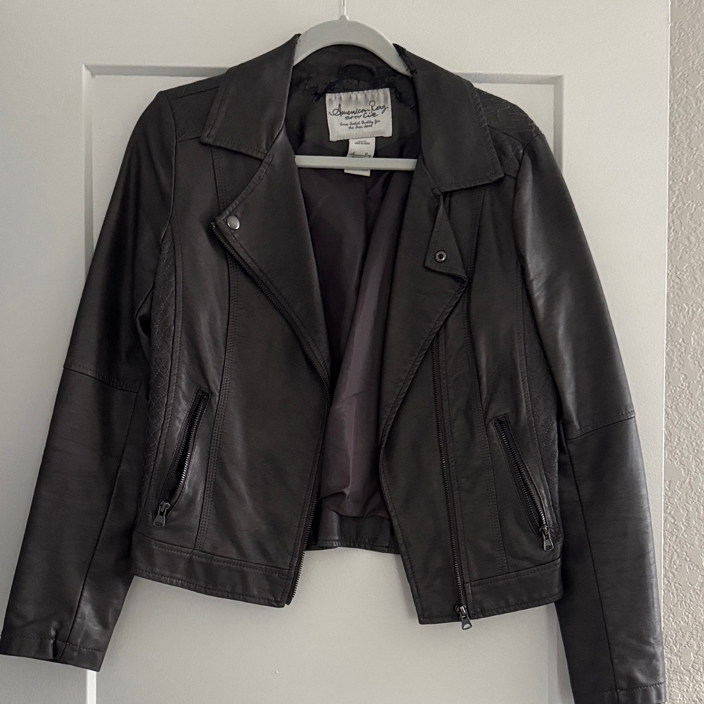 American Rag Dark Leather Jacket